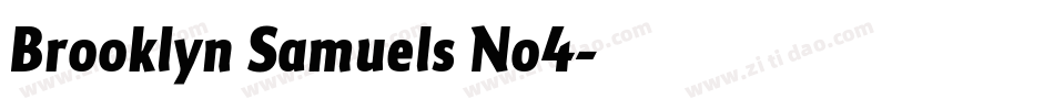 Brooklyn Samuels No4字体转换